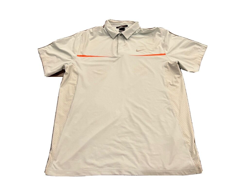 Nike Mens Tiger Woods Collection 2013 Chest Stripe Polo Shirt Size L 518105-377